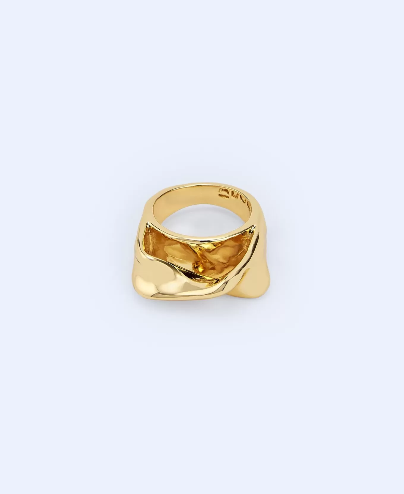 Femme Adolfo Dominguez Bague En Zinc A Motif Torsion