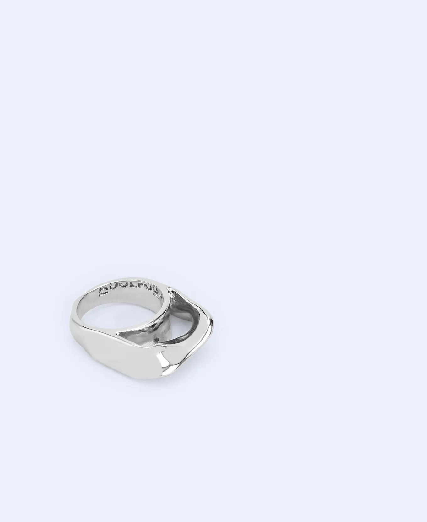 Femme Adolfo Dominguez Bague En Zinc A Motif Torsion