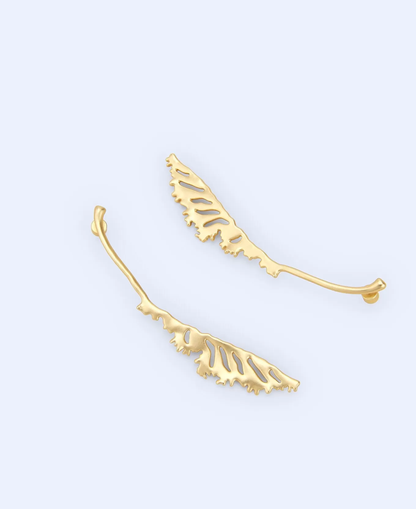 Femme Adolfo Dominguez Boucles D'Oreilles A Motif Feuille De Chou