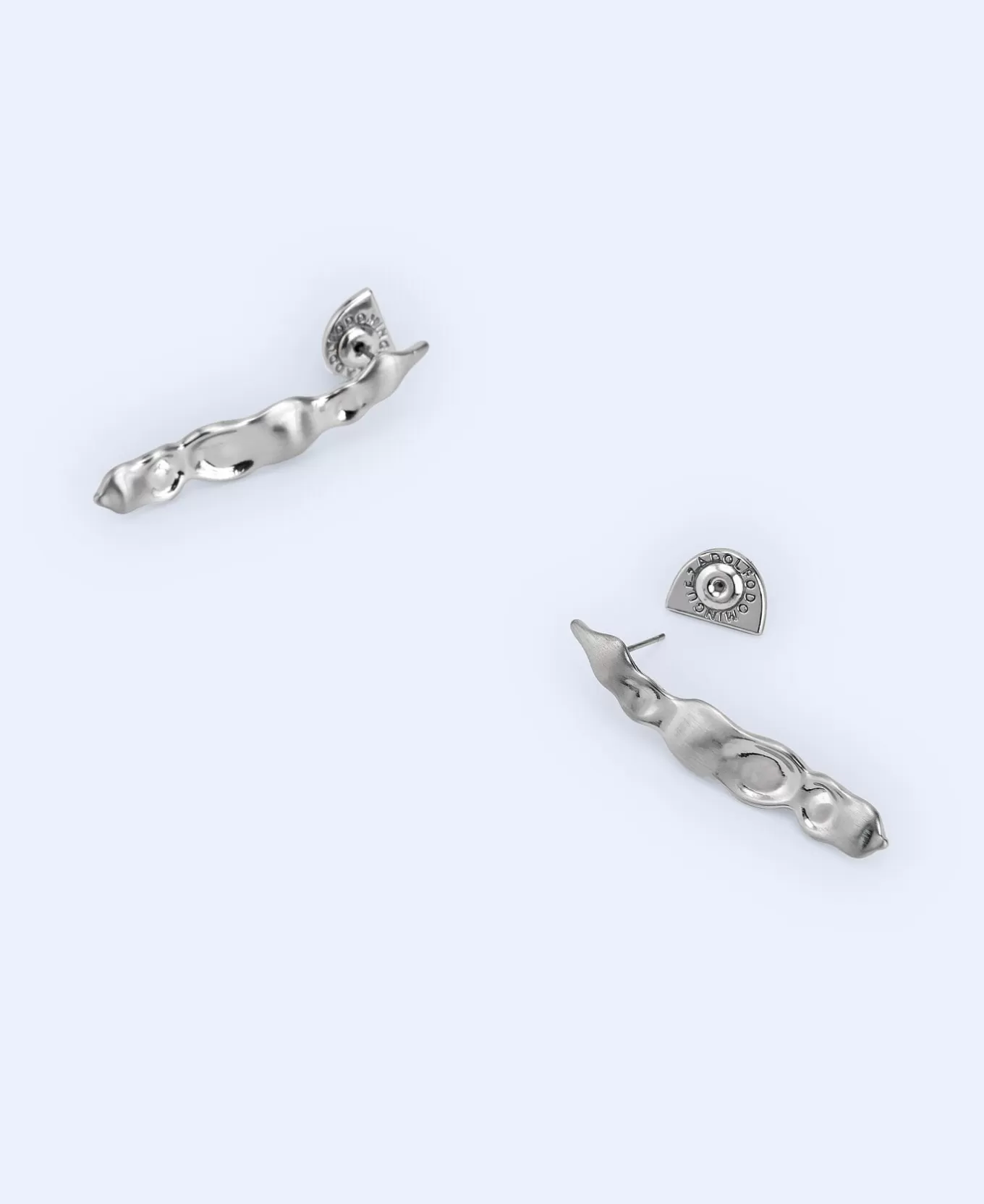 Femme Adolfo Dominguez Boucles D'Oreilles A Motif Gousse