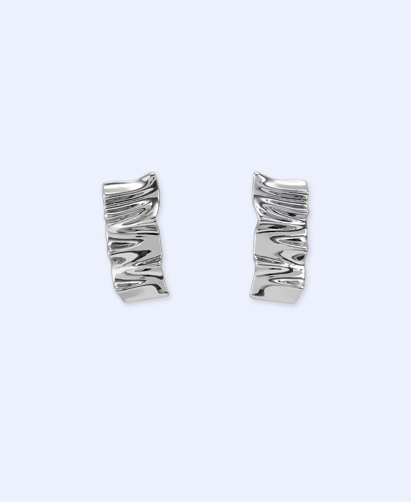 Femme Adolfo Dominguez Boucles D'Oreilles A Motif Plis