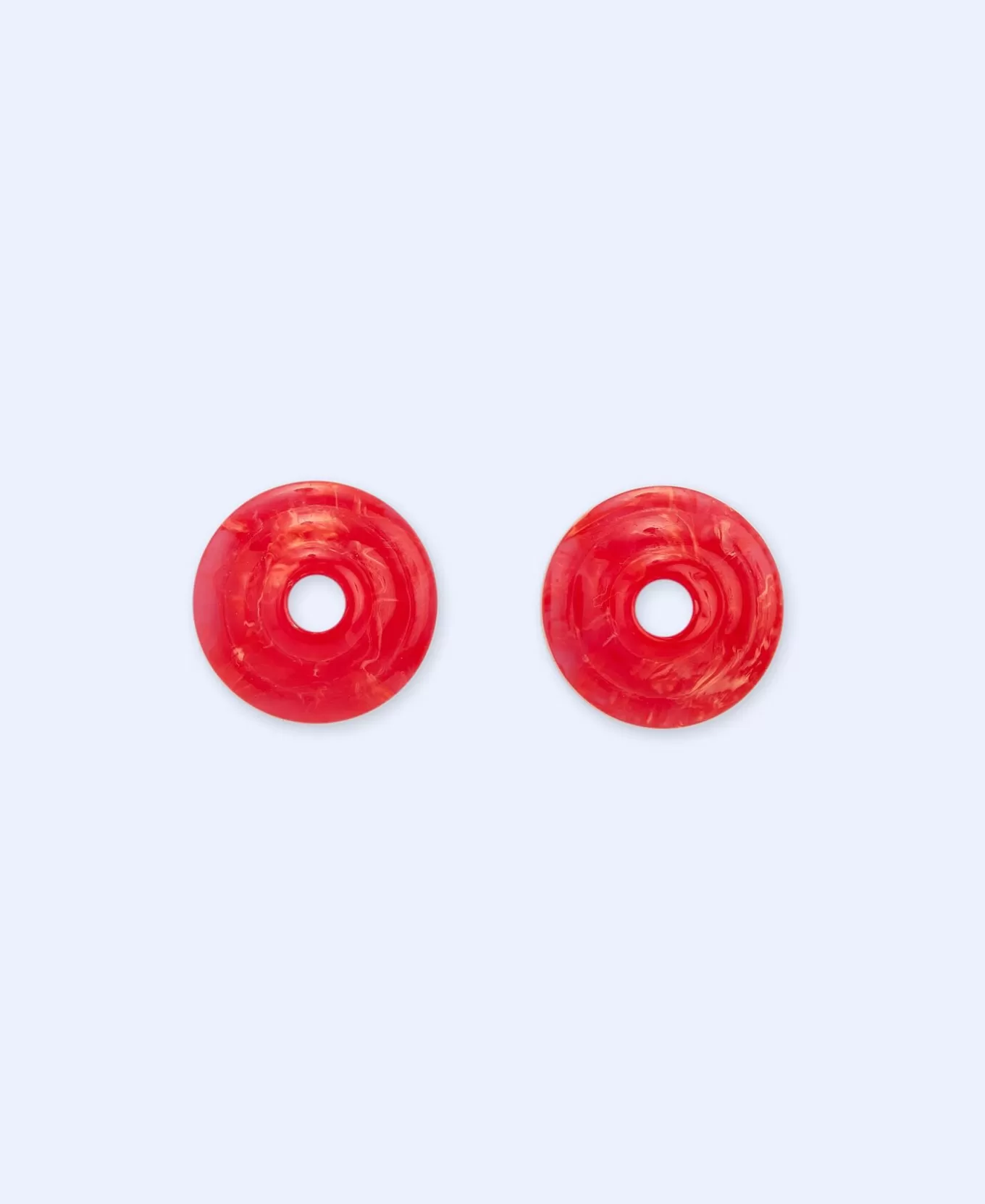 Femme Adolfo Dominguez Boucles D'Oreilles Circulaires En Resine