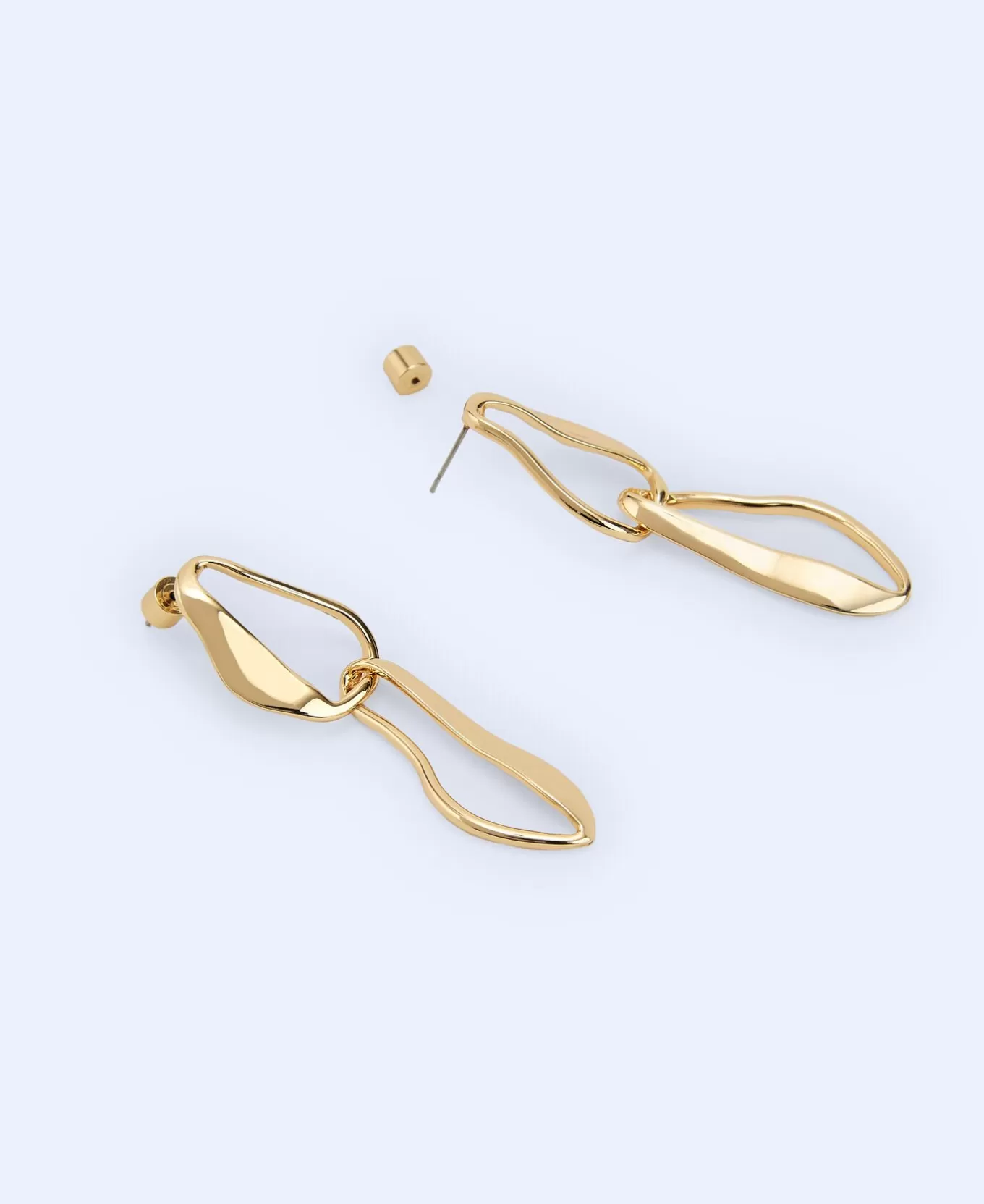 Femme Adolfo Dominguez Boucles D'Oreilles Doubles Motif Vibrer