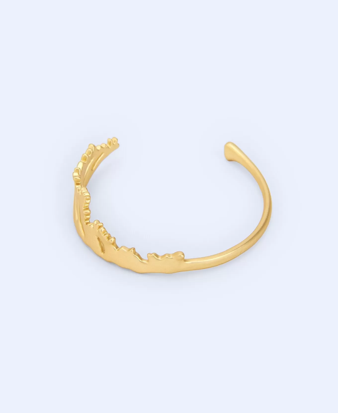 Femme Adolfo Dominguez Bracelet Metallique Feuille De Chou