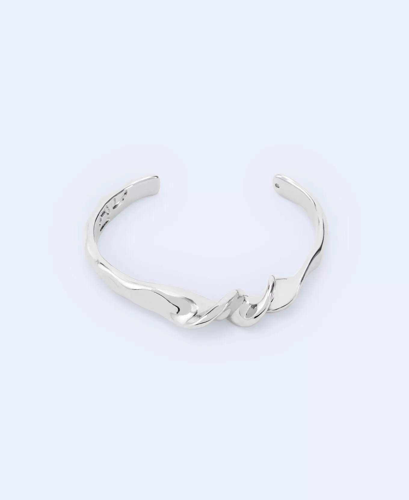 Femme Adolfo Dominguez Bracelet Metallique Motif Torsion