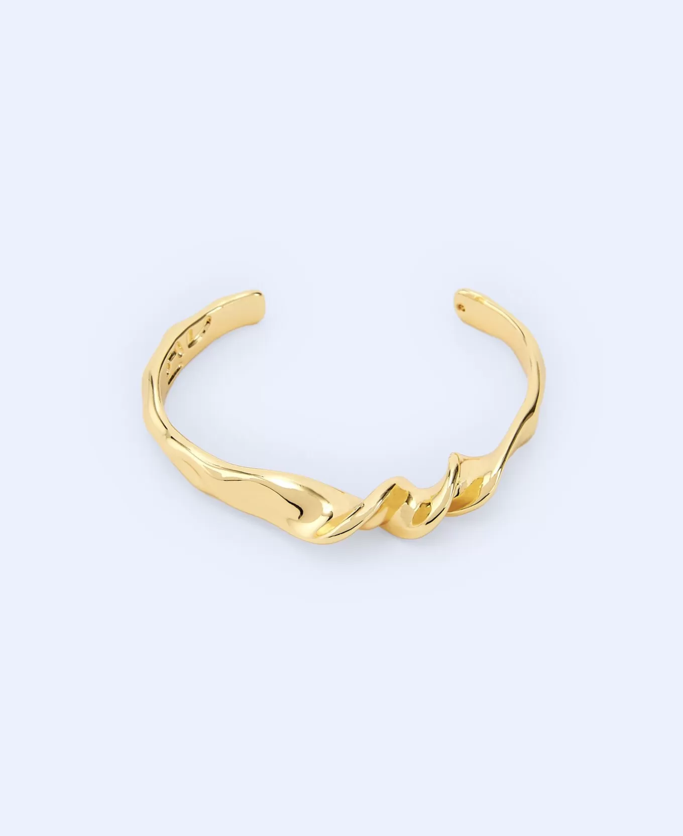 Femme Adolfo Dominguez Bracelet Metallique Motif Torsion