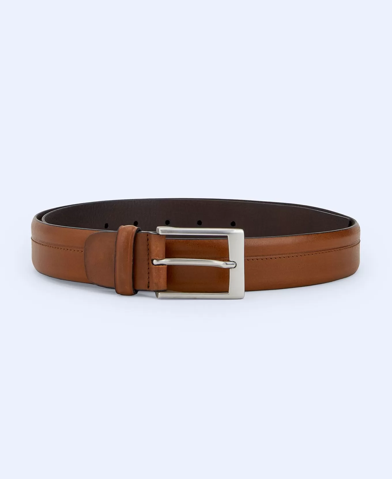 Homme Adolfo Dominguez Ceinture Biseautee En Cuir