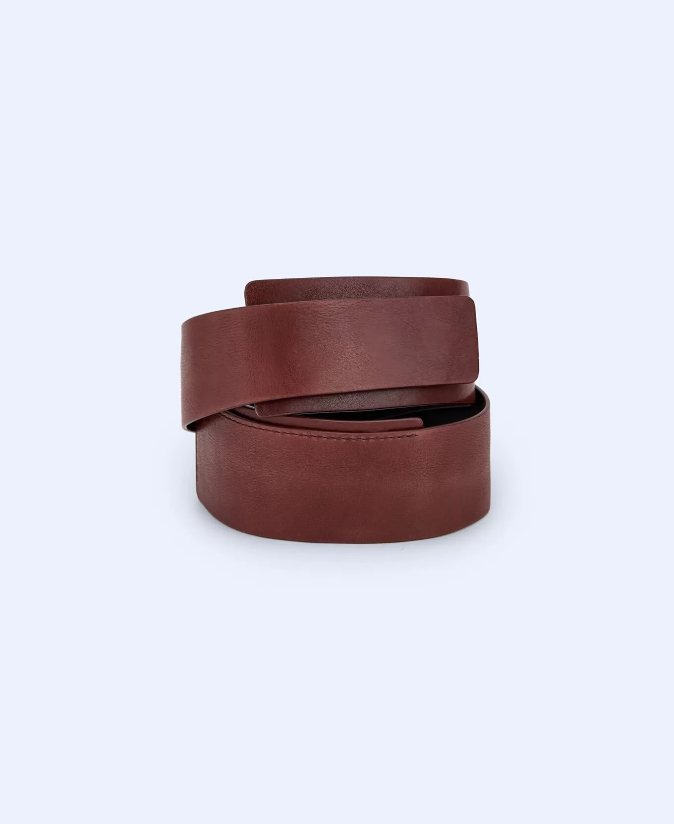 Femme Adolfo Dominguez Ceinture Large En Cuir De Vachette