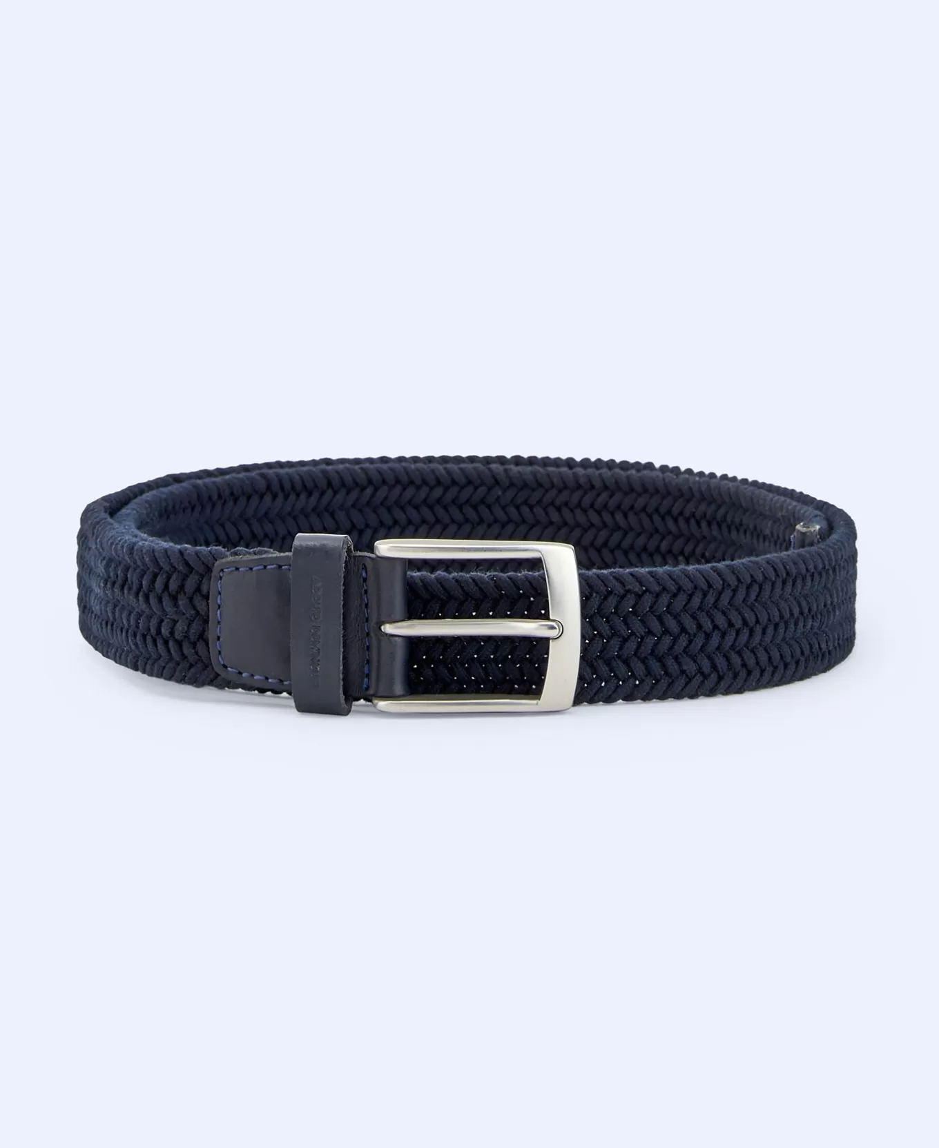 Homme Adolfo Dominguez Ceinture Tressee En Cuir Et Coton