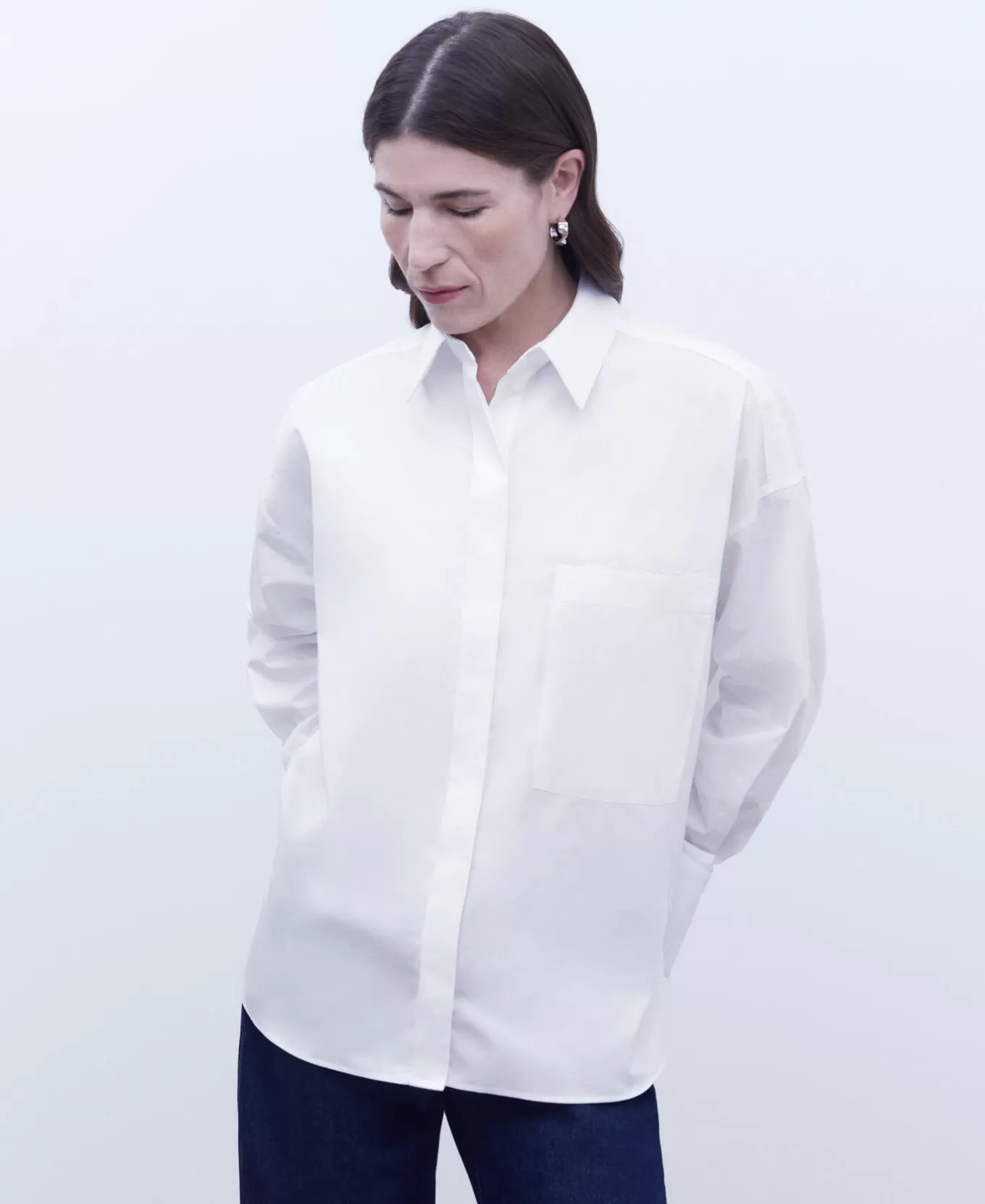 Femme Adolfo Dominguez Chemise Ample En Coton