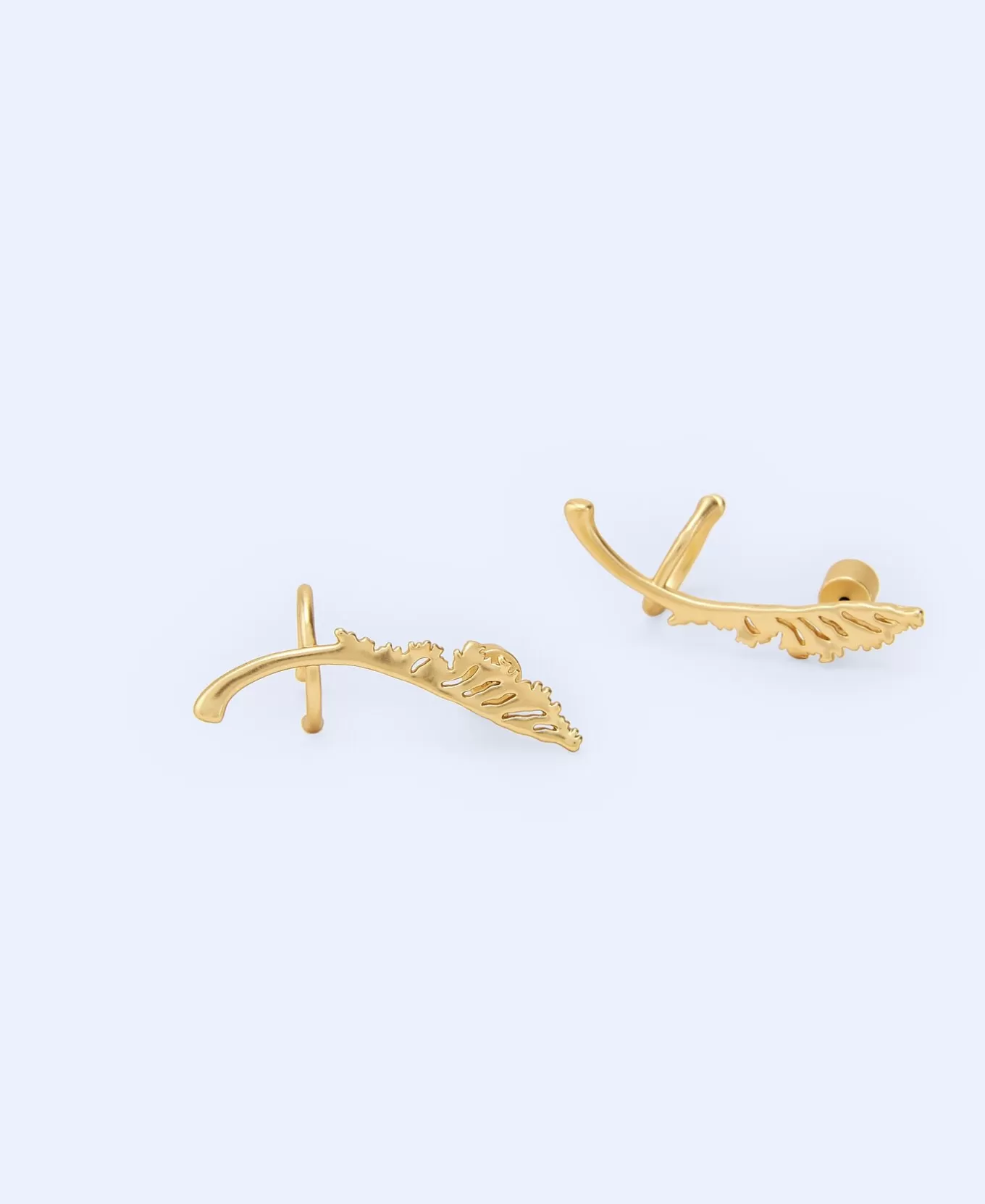 Femme Adolfo Dominguez Ear Cuff En Laiton A Motif Feuille De Chou