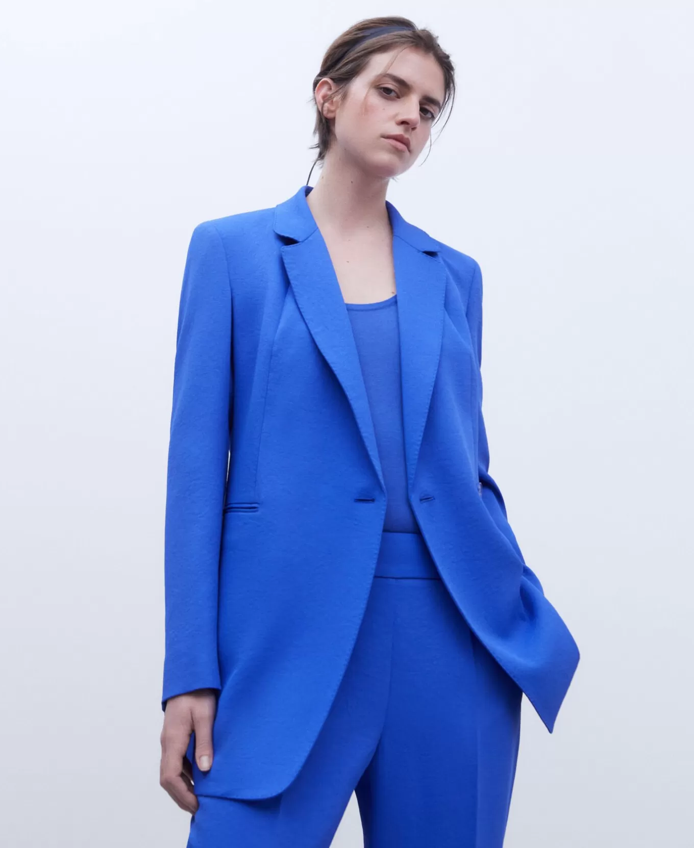 Femme Adolfo Dominguez Long Blazer Cintre