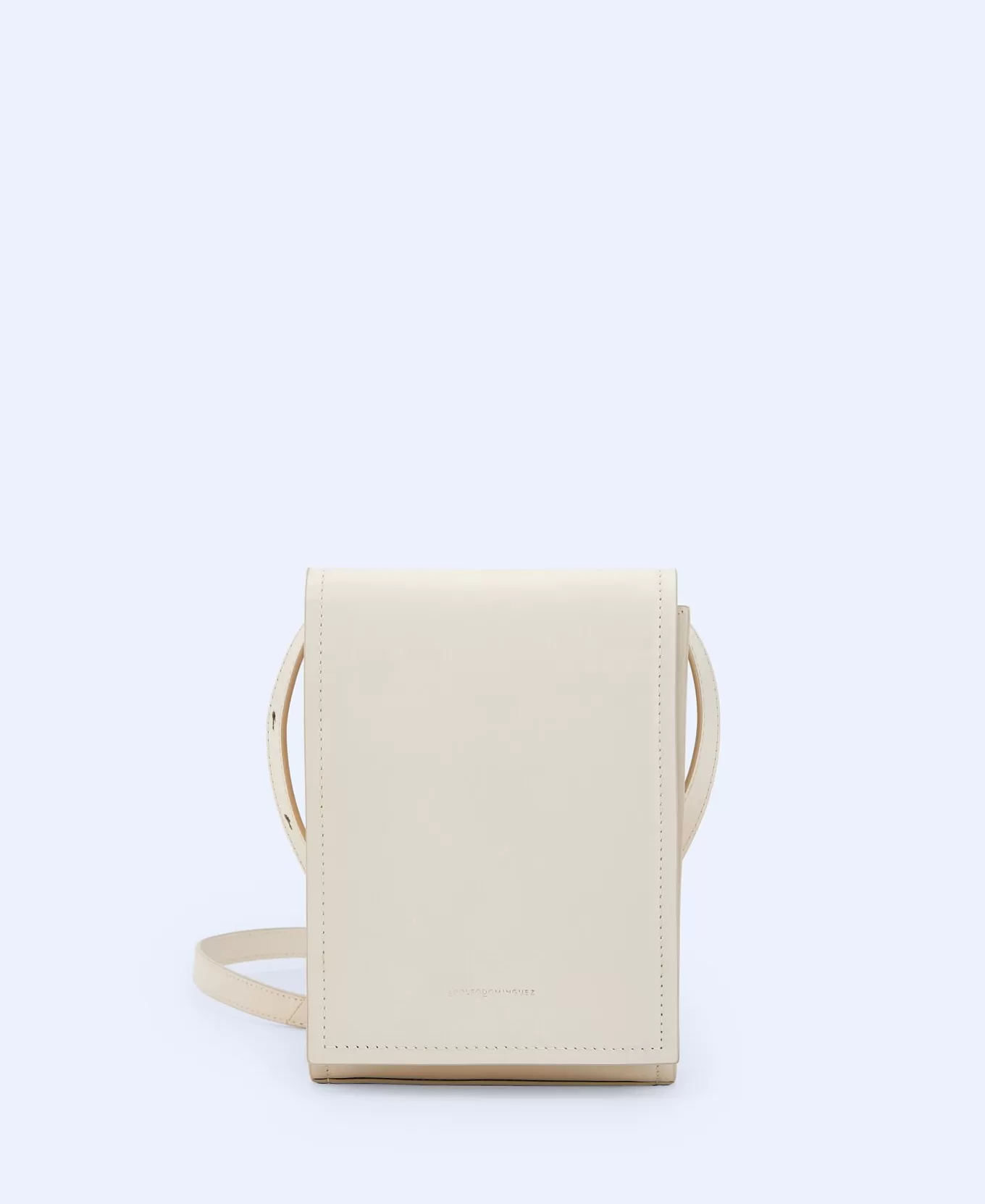 Femme Adolfo Dominguez Mini Sac En Cuir Avec Fermeture A Rabat