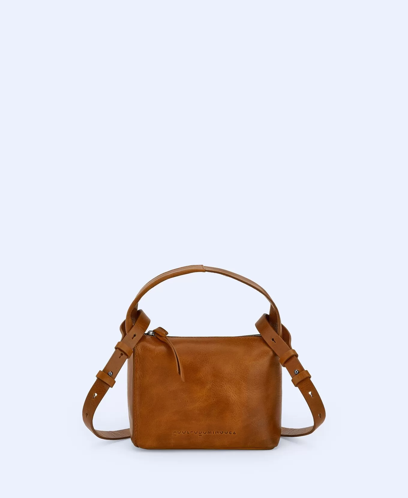 Femme Adolfo Dominguez Mini-Sac A Bandouliere En Cuir Craquele