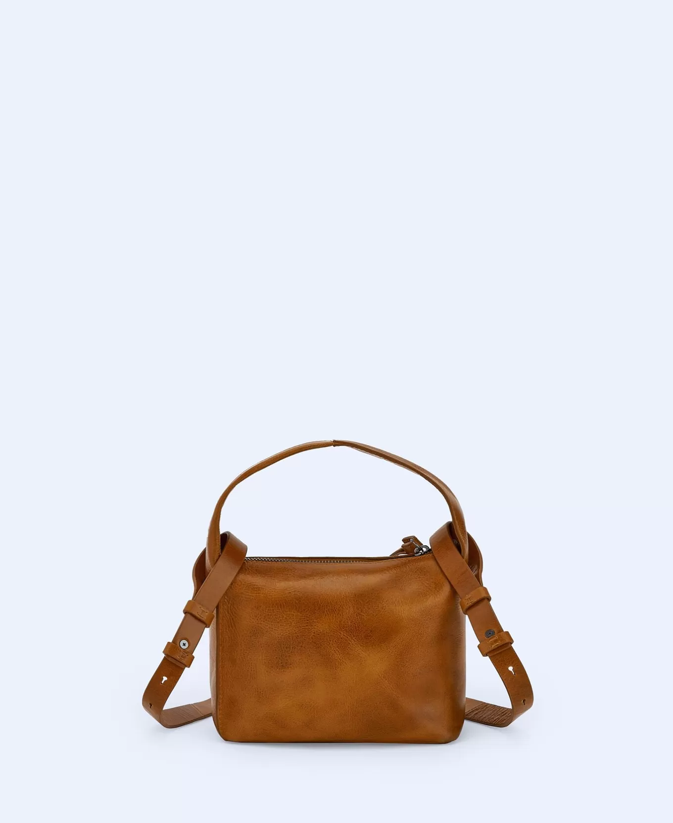 Femme Adolfo Dominguez Mini-Sac A Bandouliere En Cuir Craquele