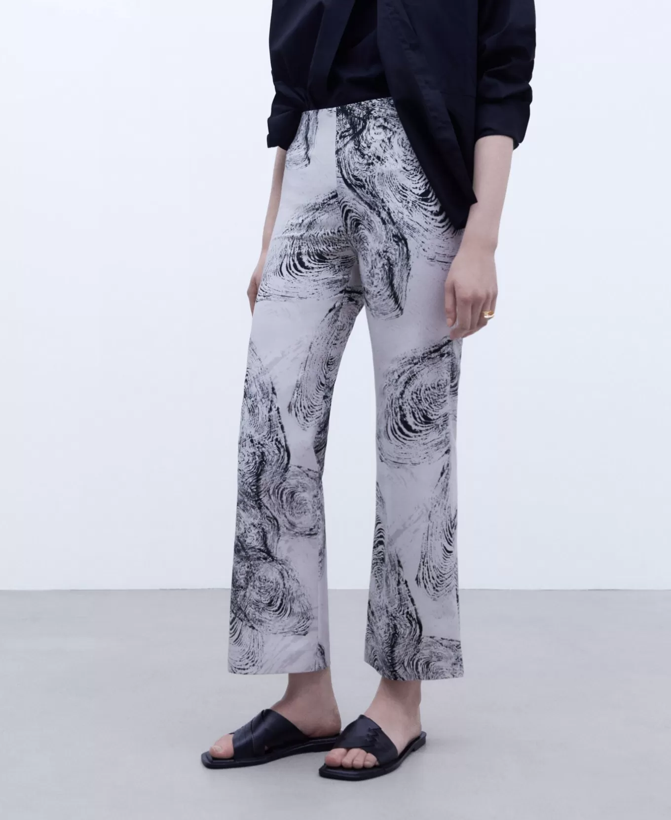 Femme Adolfo Dominguez Pantalon Imprime Longueur Cheville