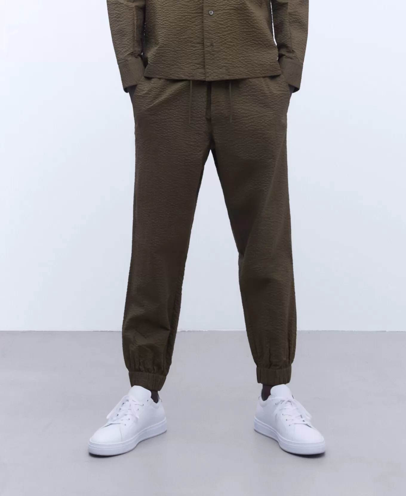 Homme Adolfo Dominguez Pantalon Jogger En Coton