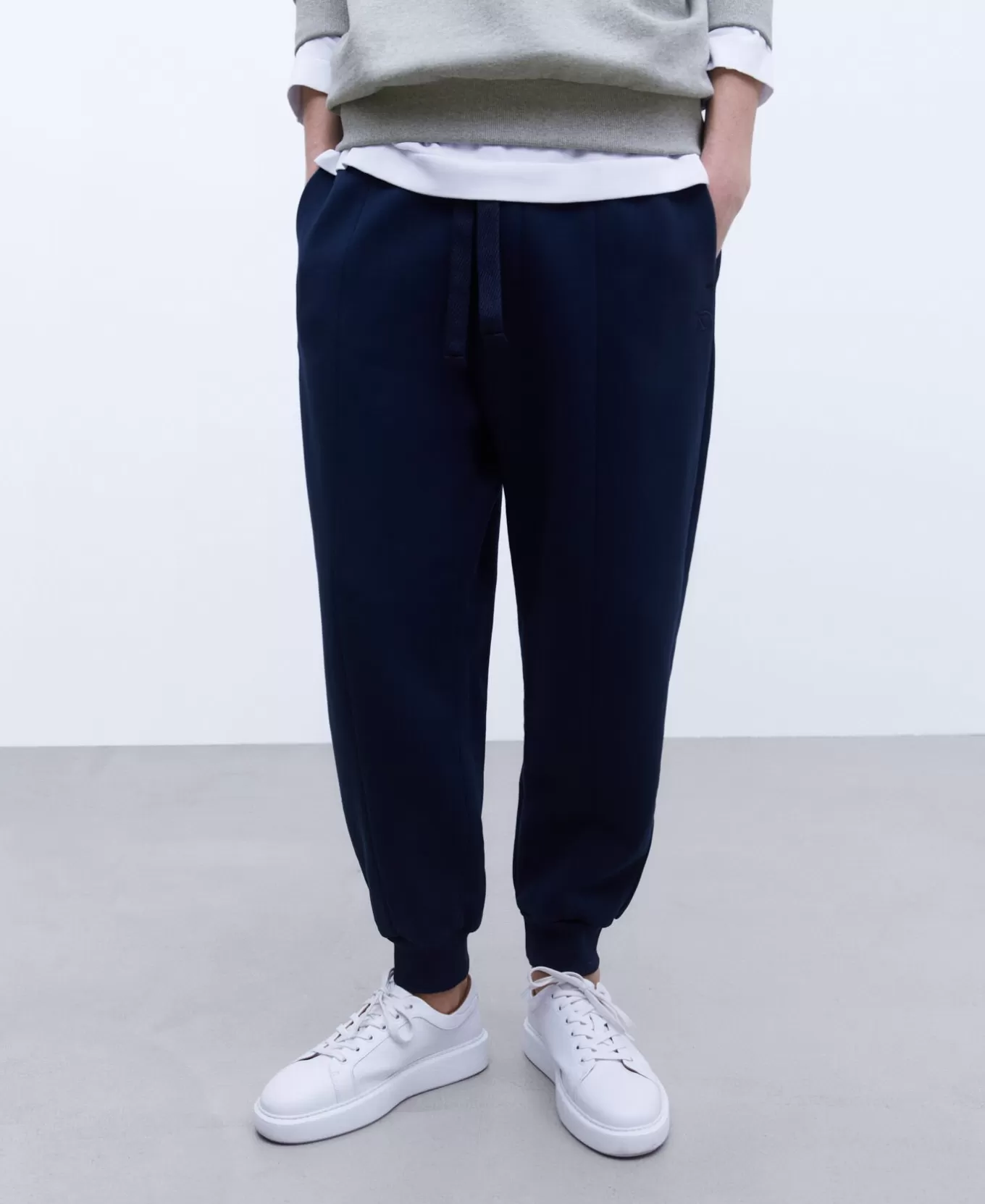 Homme Adolfo Dominguez Pantalon Jogger En Coton Biologique