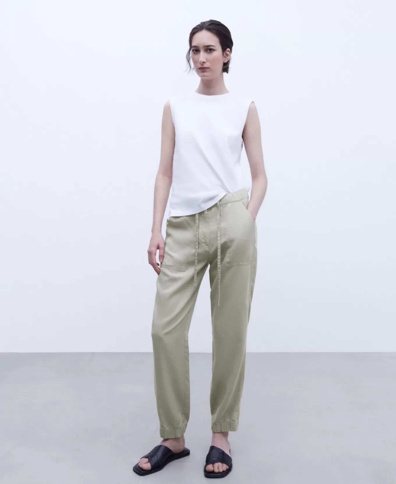 Femme Adolfo Dominguez Pantalon Jogger En Lyocell De Lenzig™