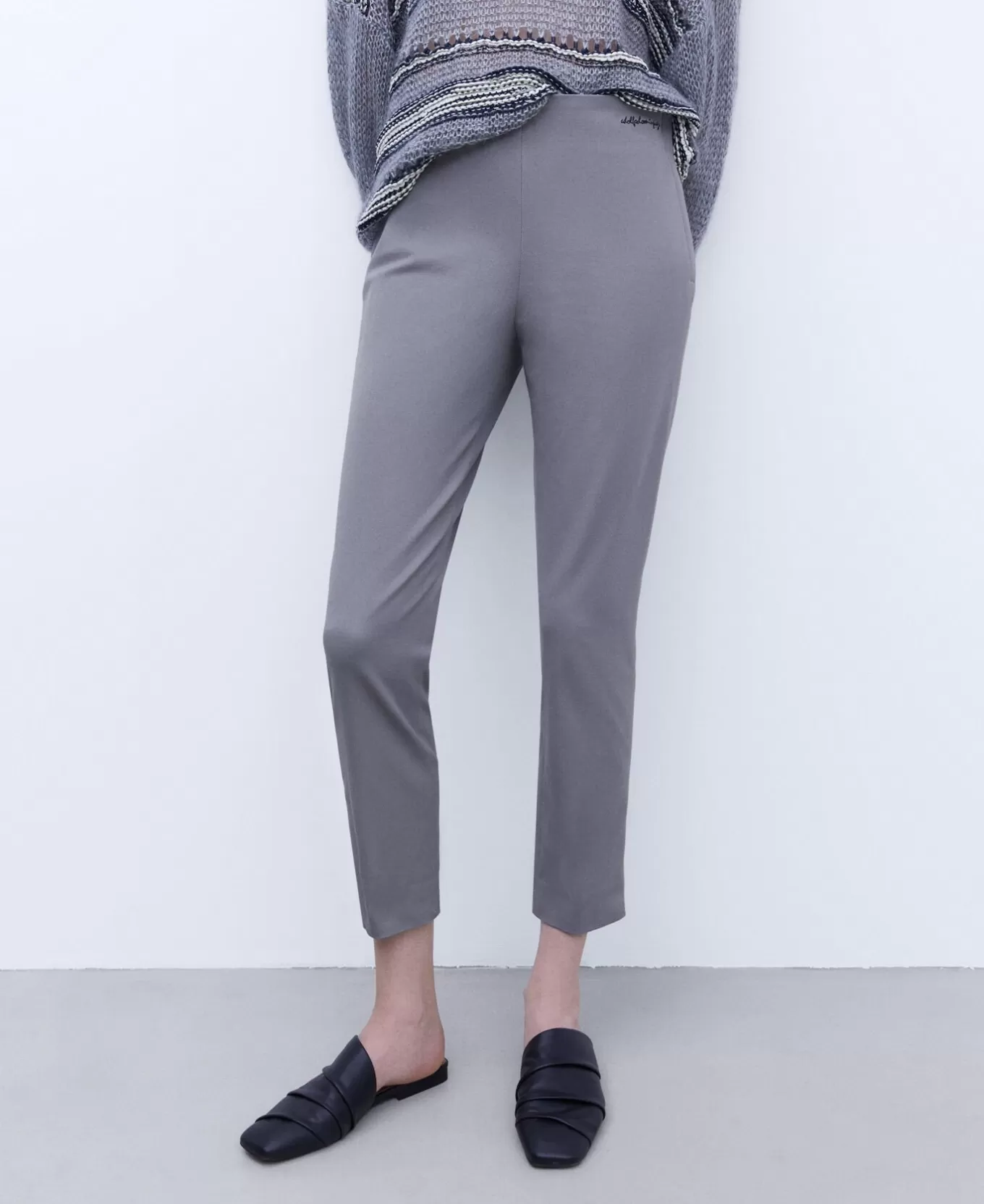 Femme Adolfo Dominguez Pantalon Skinny En Coton