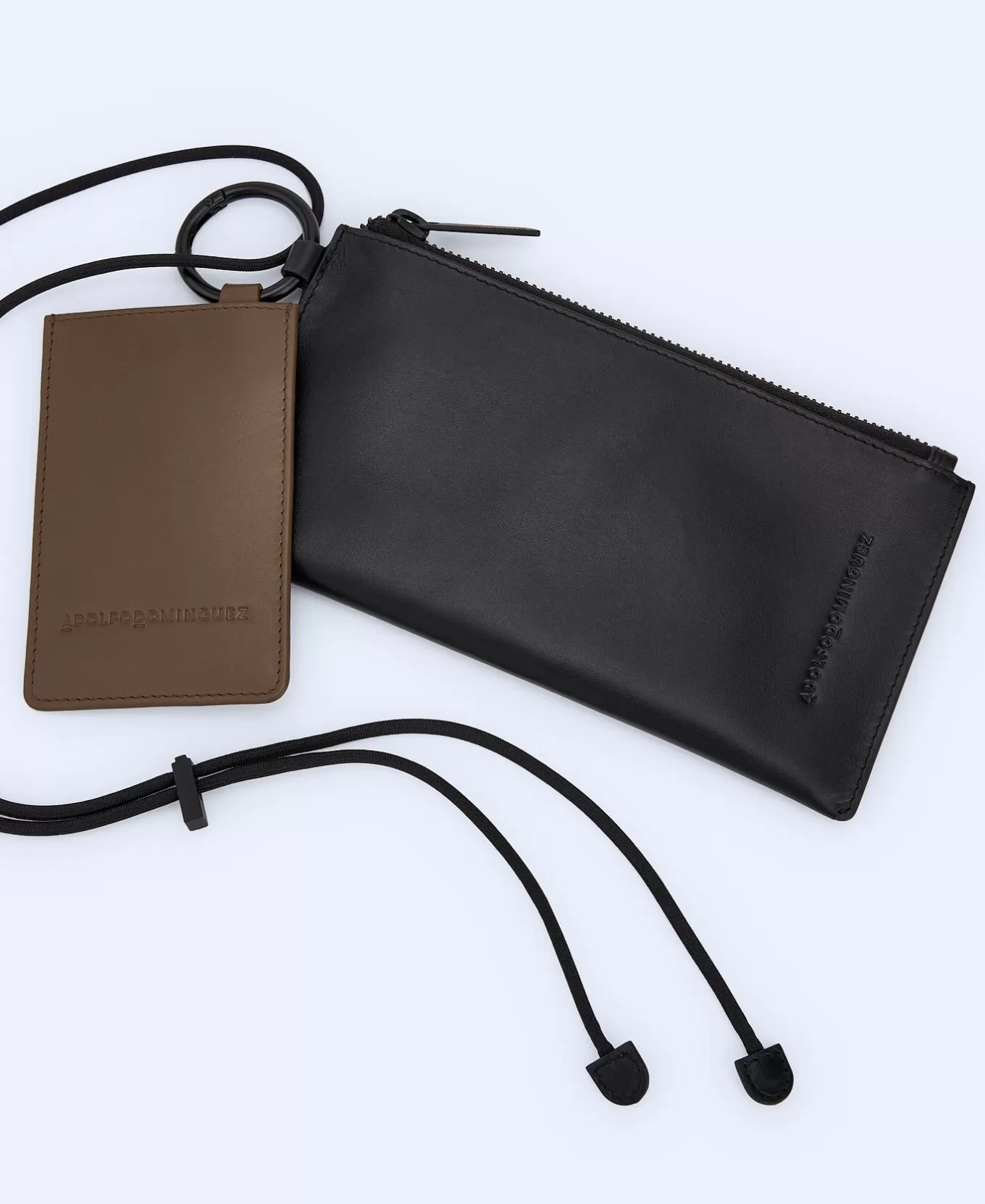 Homme Adolfo Dominguez Pochette Porte-Telephone En Cuir Responsable