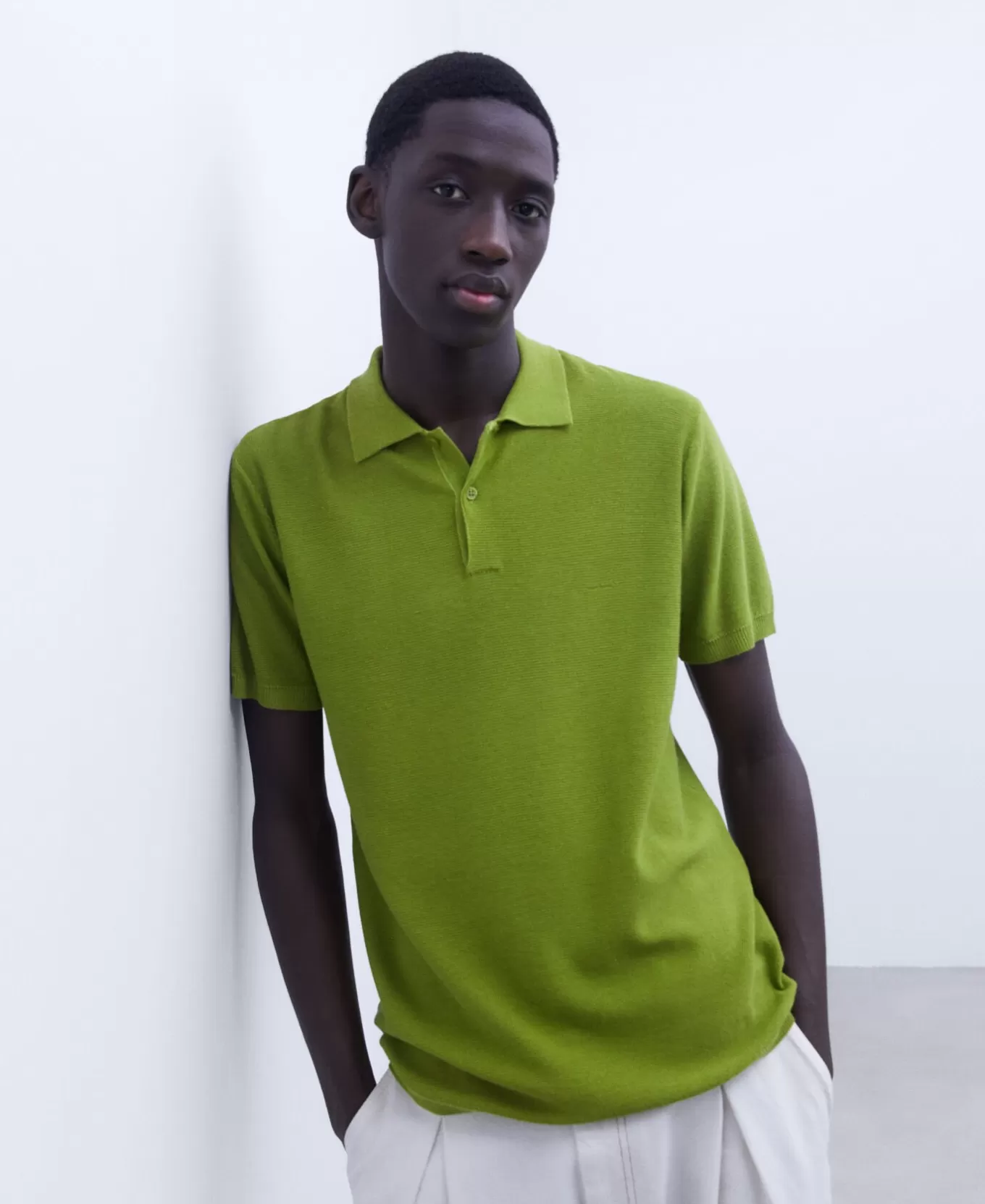 Homme Adolfo Dominguez Polo Regular Fit En Coton Et Viscose