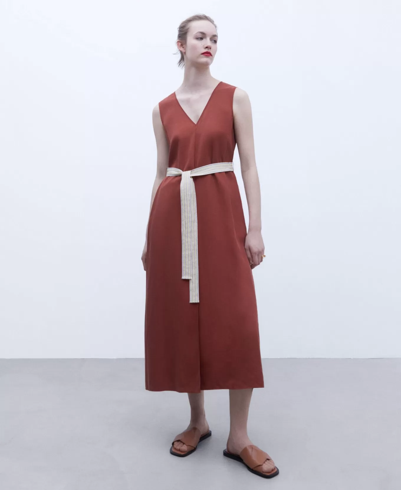 Femme Adolfo Dominguez Robe En Lyocell De Lenzing™