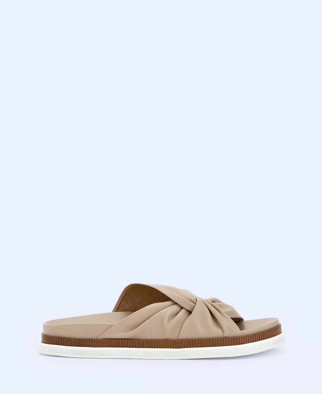 Femme Adolfo Dominguez Sandales Asymetriques En Cuir Nappa