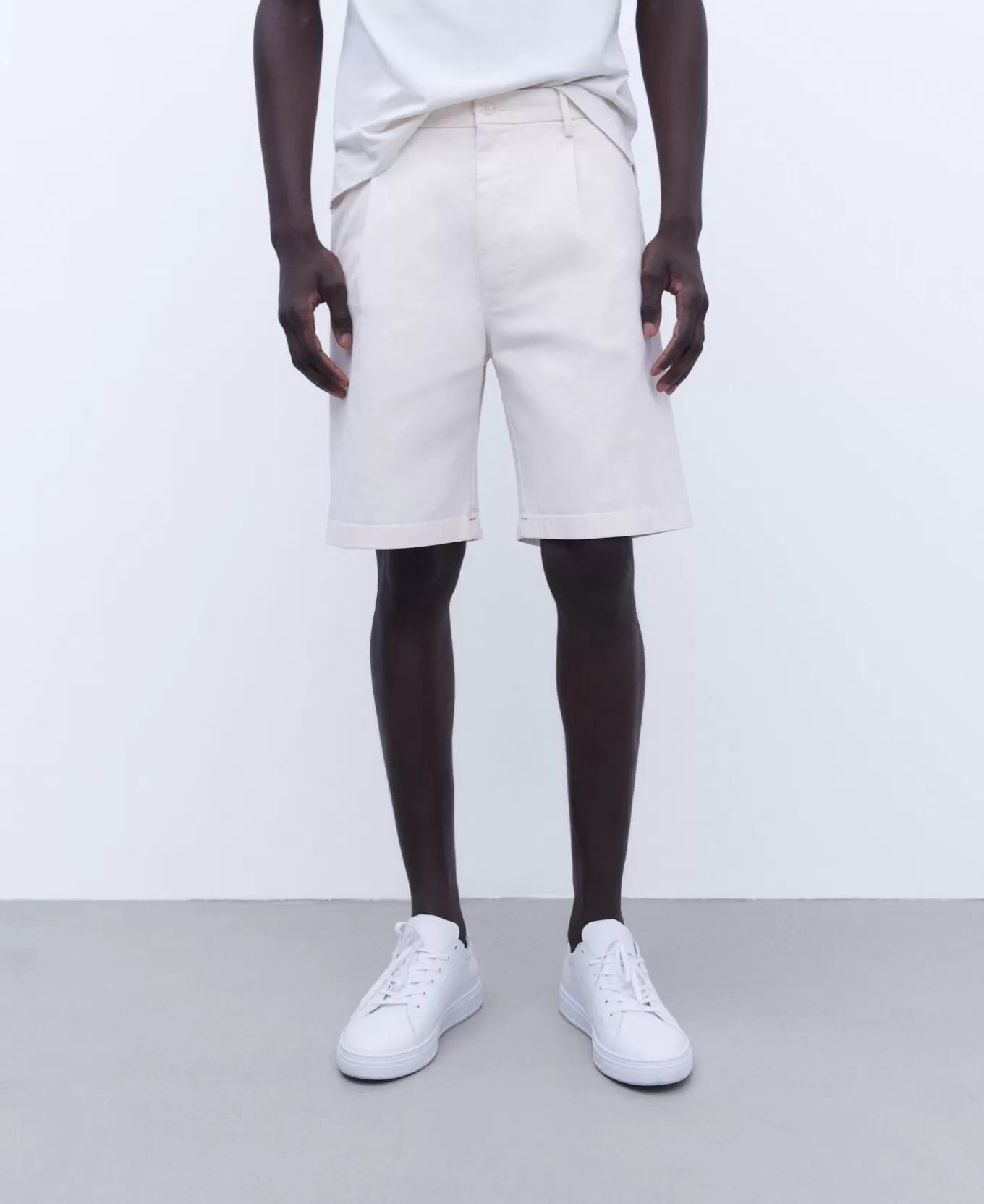 Homme Adolfo Dominguez Short En Coton Serge