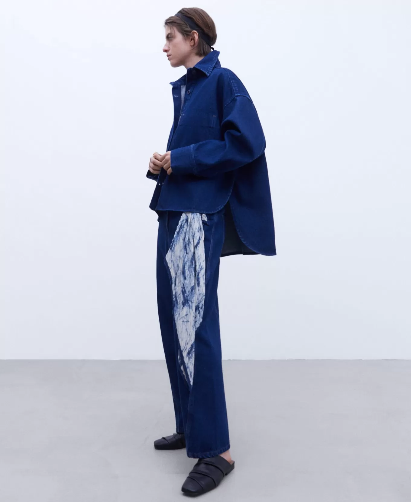 Femme Adolfo Dominguez Surchemise En Jean Oversize