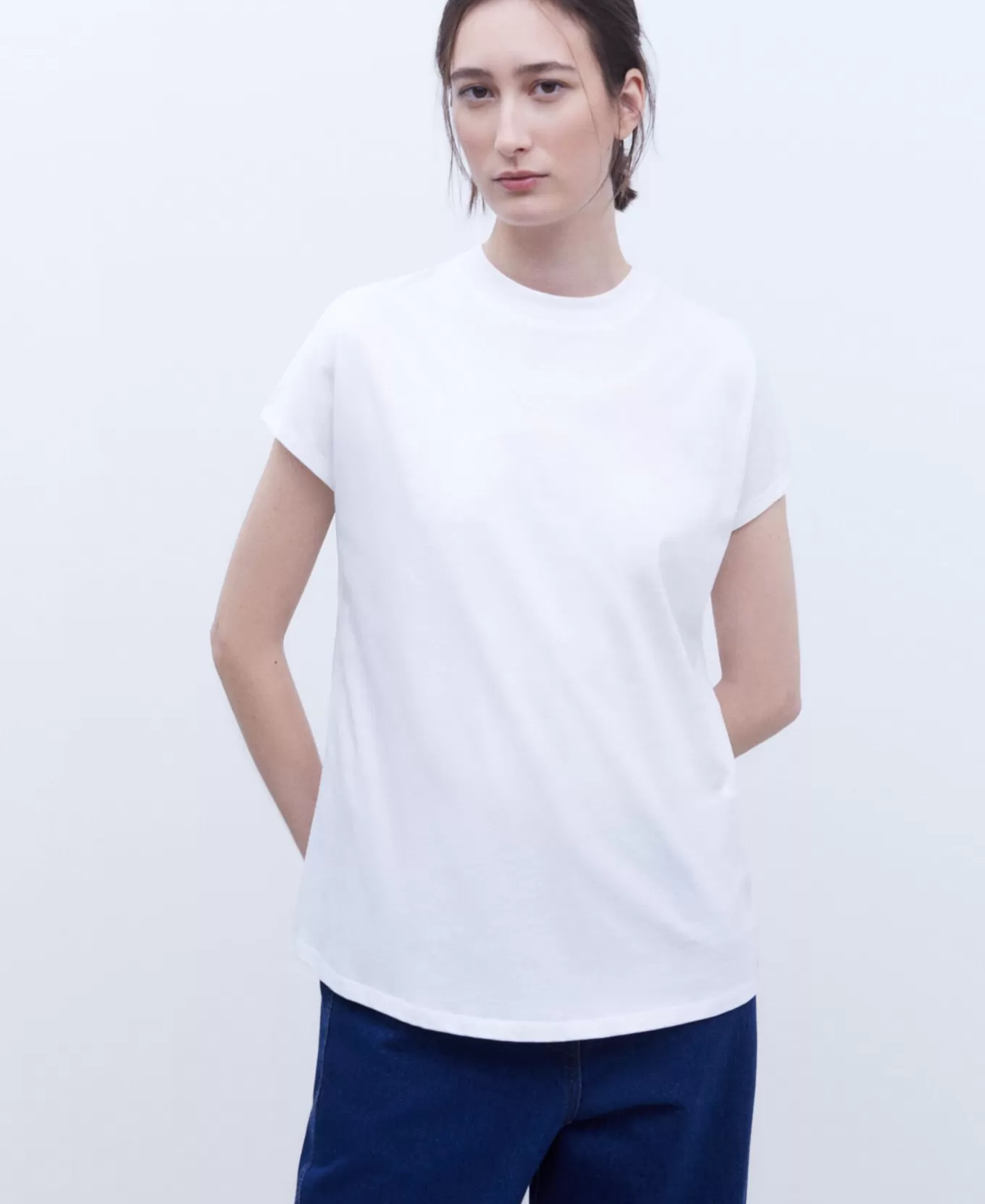 Femme Adolfo Dominguez T-Shirt En Coton