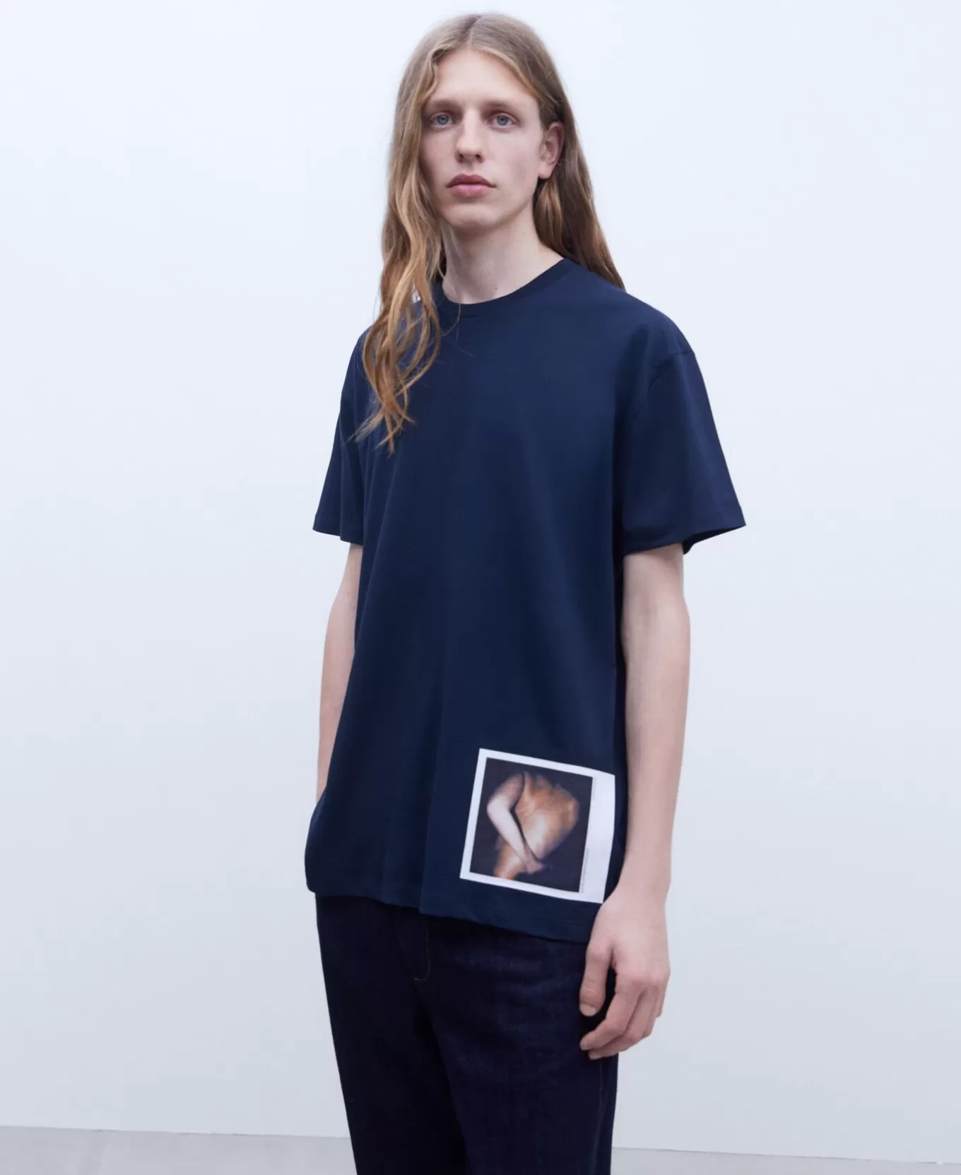 Homme Adolfo Dominguez T-Shirt Oversize En Coton Biologique