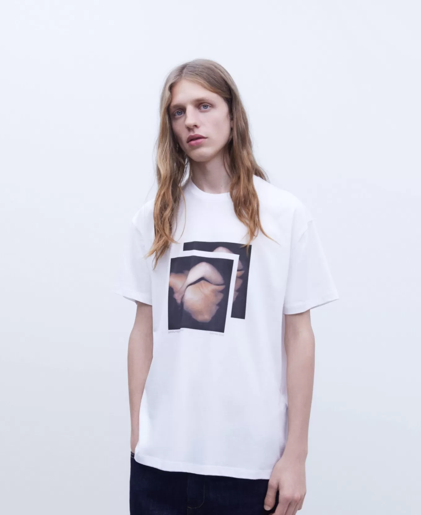 Homme Adolfo Dominguez T-Shirt Oversize En Coton Biologique